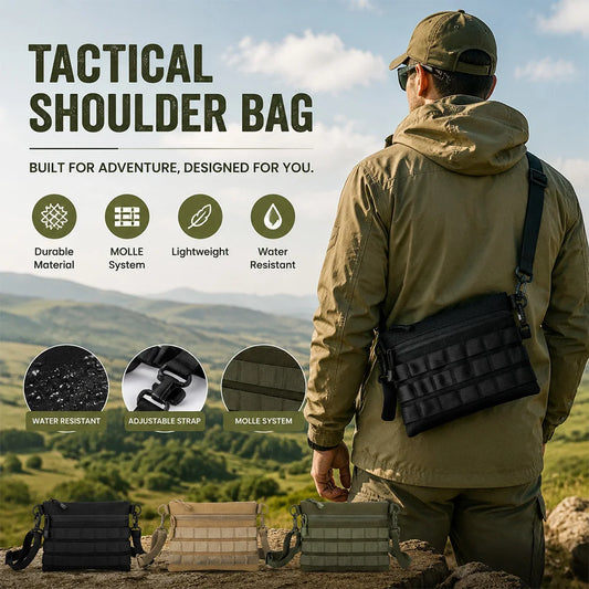 Nyxia Tactical Molle Crossbody Bag 600D Nylon Chest Pouch