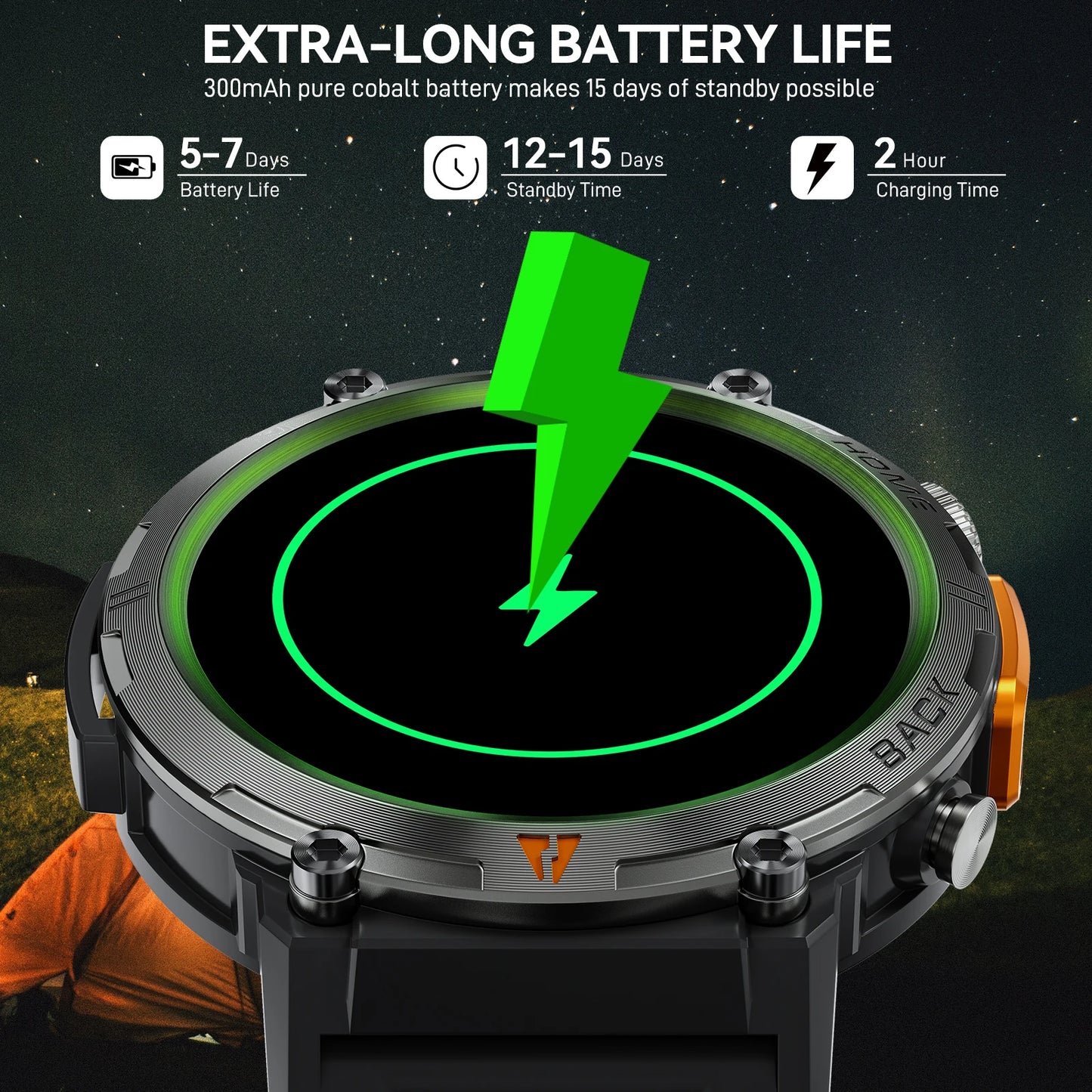 LaNikar KE3 Bluetooth Call Smart Watch For Men With Screen