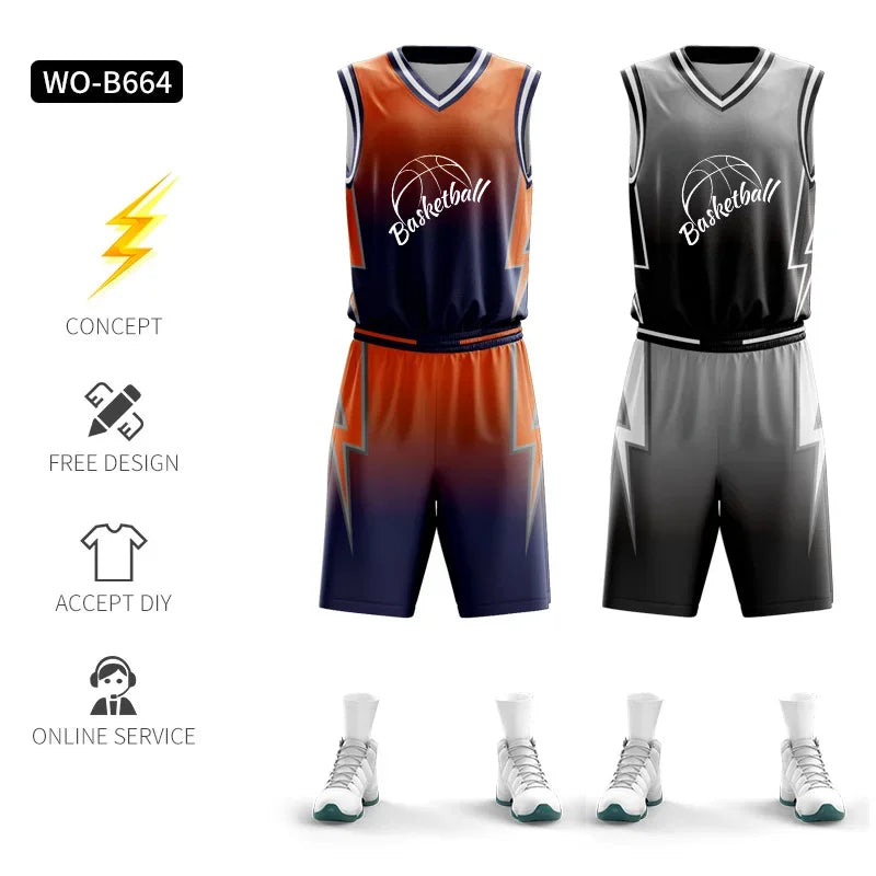 Jianfei Personalized Reversible Basketball Jersey Training Uniform