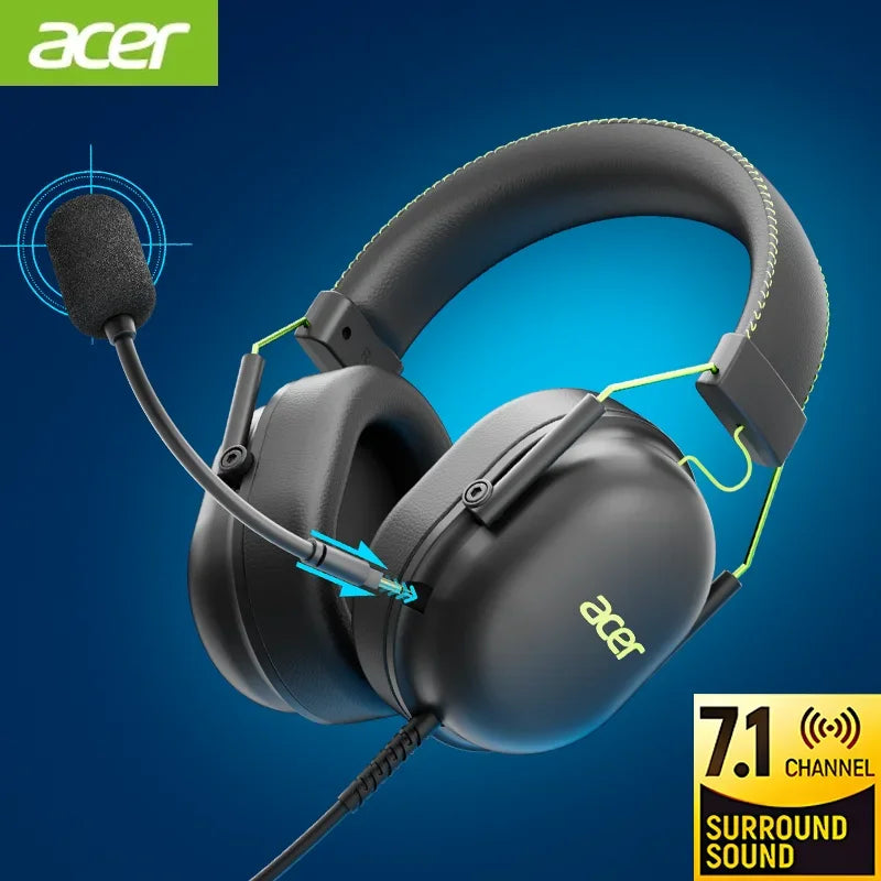Acer OHW200 Wired Gaming Headset With Noise Cancelling Mic