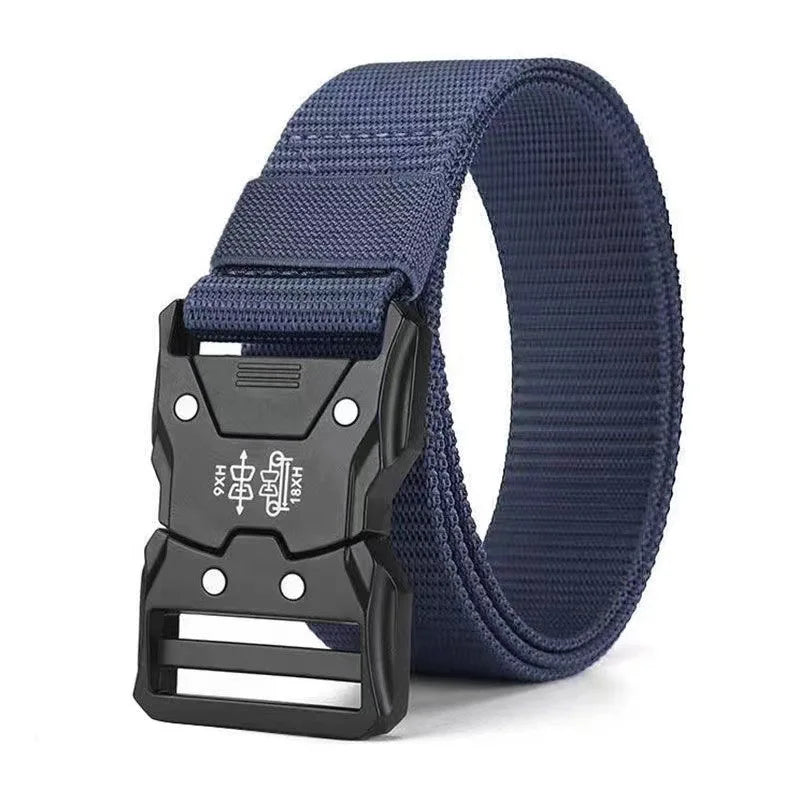 Canvas Tactical Belt Unisex Military Style for Outdoor Use