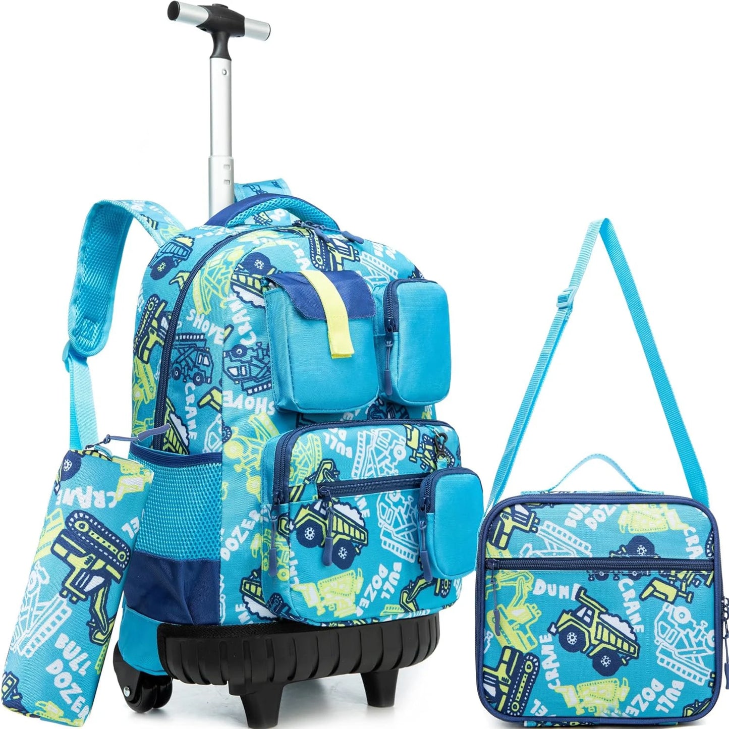 MYHSBYO Rolling Backpack For School Girls With Wheels