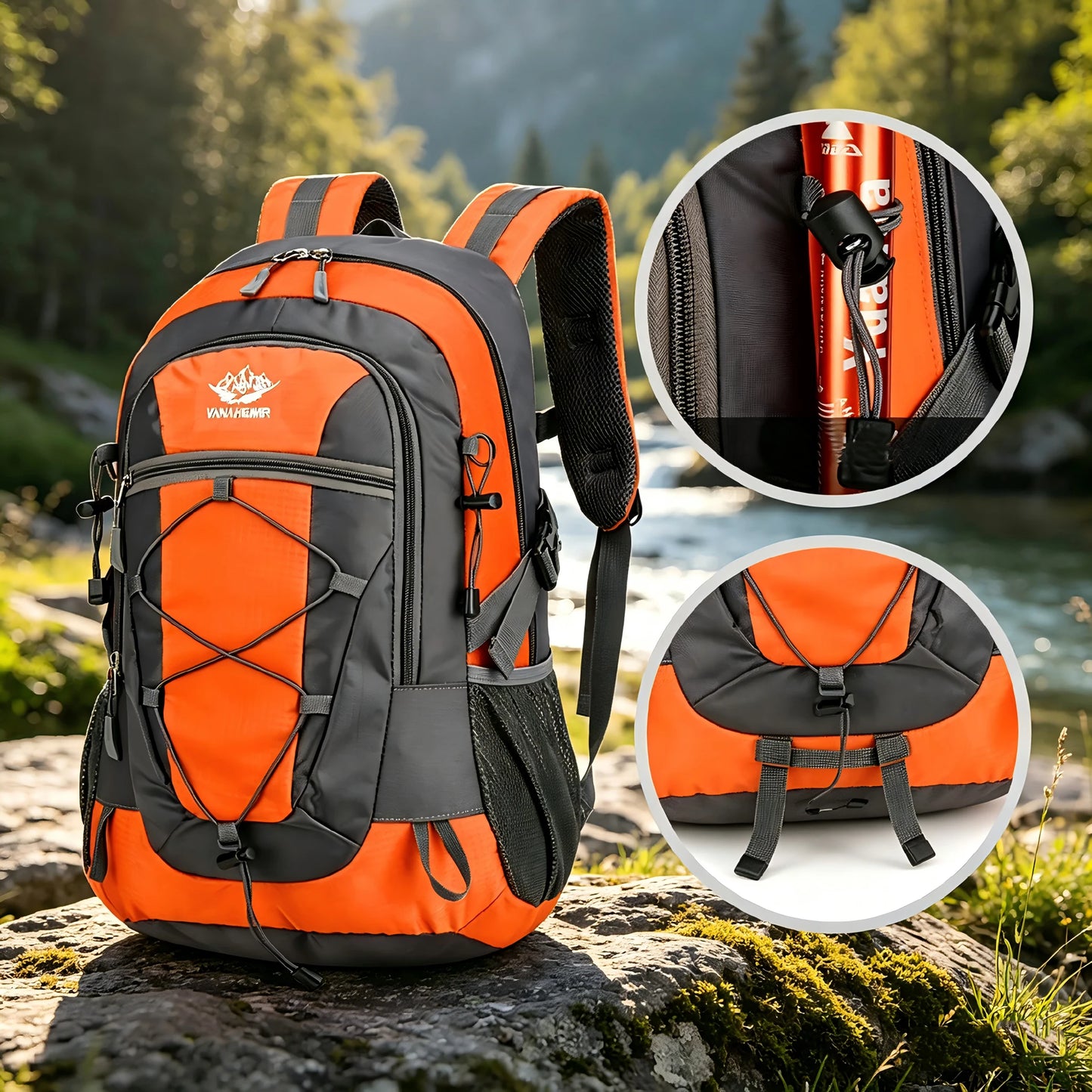 OGEHUAFEE Multi Functional Outdoor Hiking Backpack Unisex