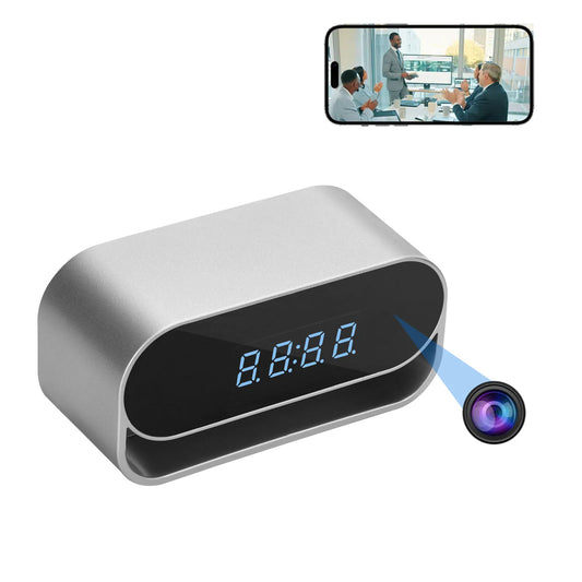 Ouvis 4K Camera Clock WiFi Night Vision and Motion Detection