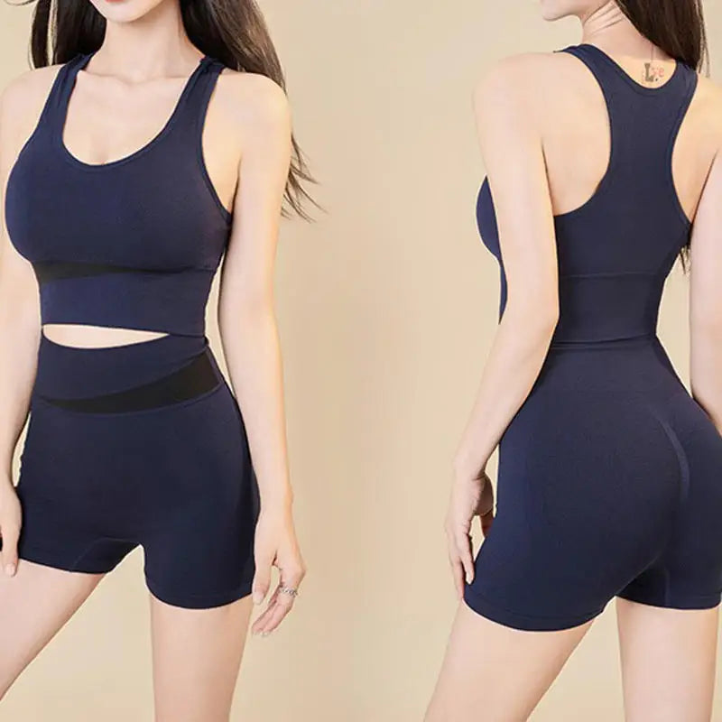 Women Yoga Suit Set High Waist Hip Lift Running Wear
