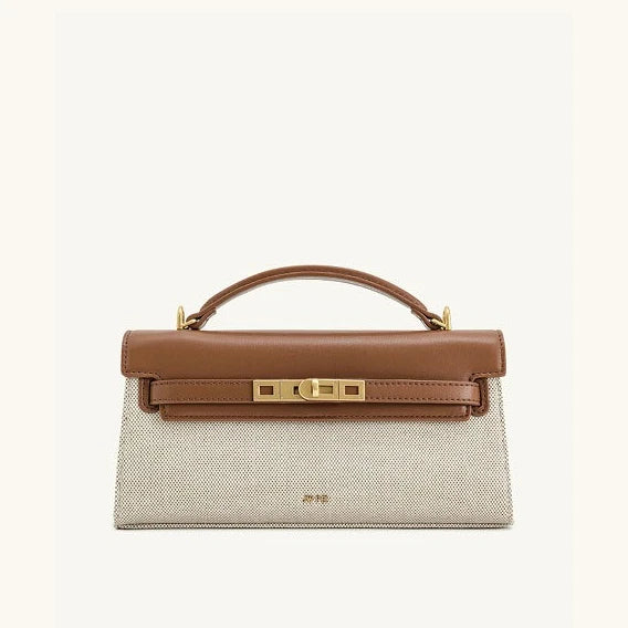 JW PEI Noor Mini Crocodile Embossed Top Handle Satchel Purse