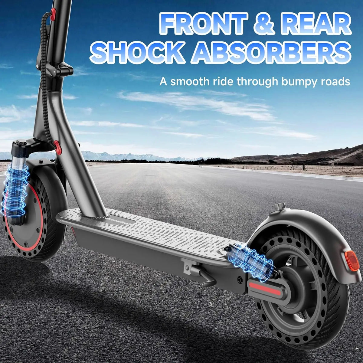 AOVOPRO Electric Scooter With 500W Motor App Control Folding Design