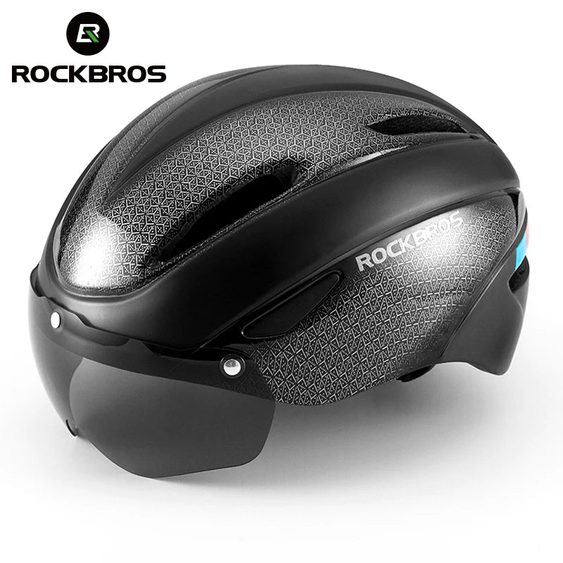 ROCKBROS Aero Cycling Helmet With Goggles For Road And MTB