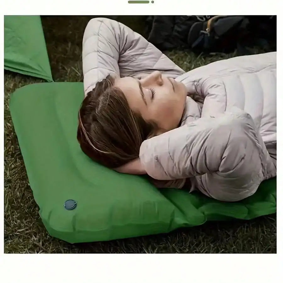 Lightweight Inflatable Camping Mattress With Integrated Pump