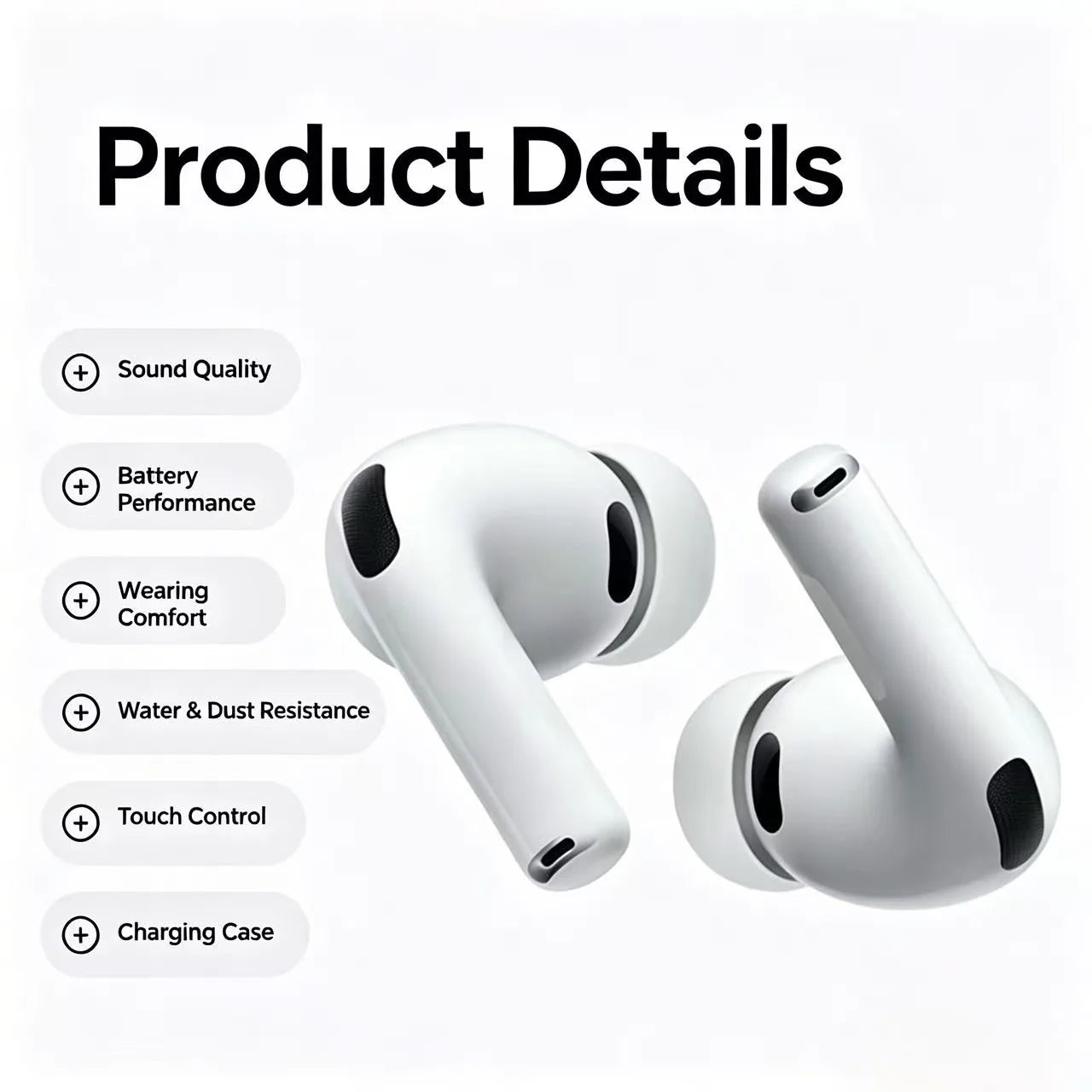 Pro3 Wireless Earbuds with ANC and Heart Rate Monitor