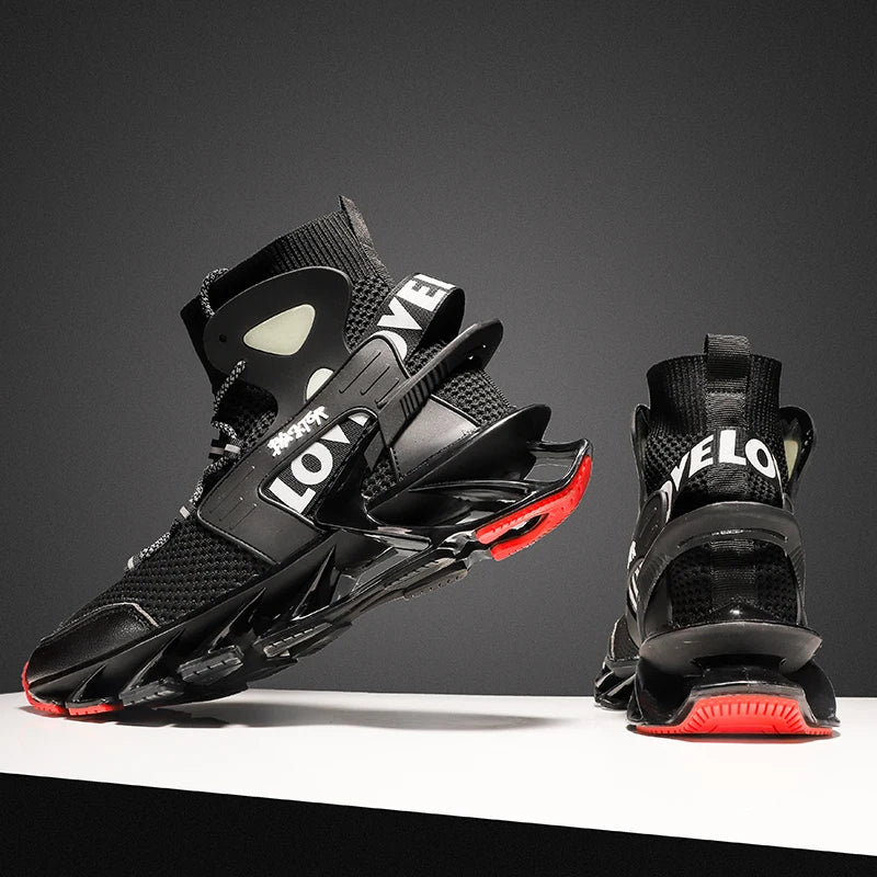 Lexsan Men's Casual Sneakers Breathable Lace Up Running Shoes