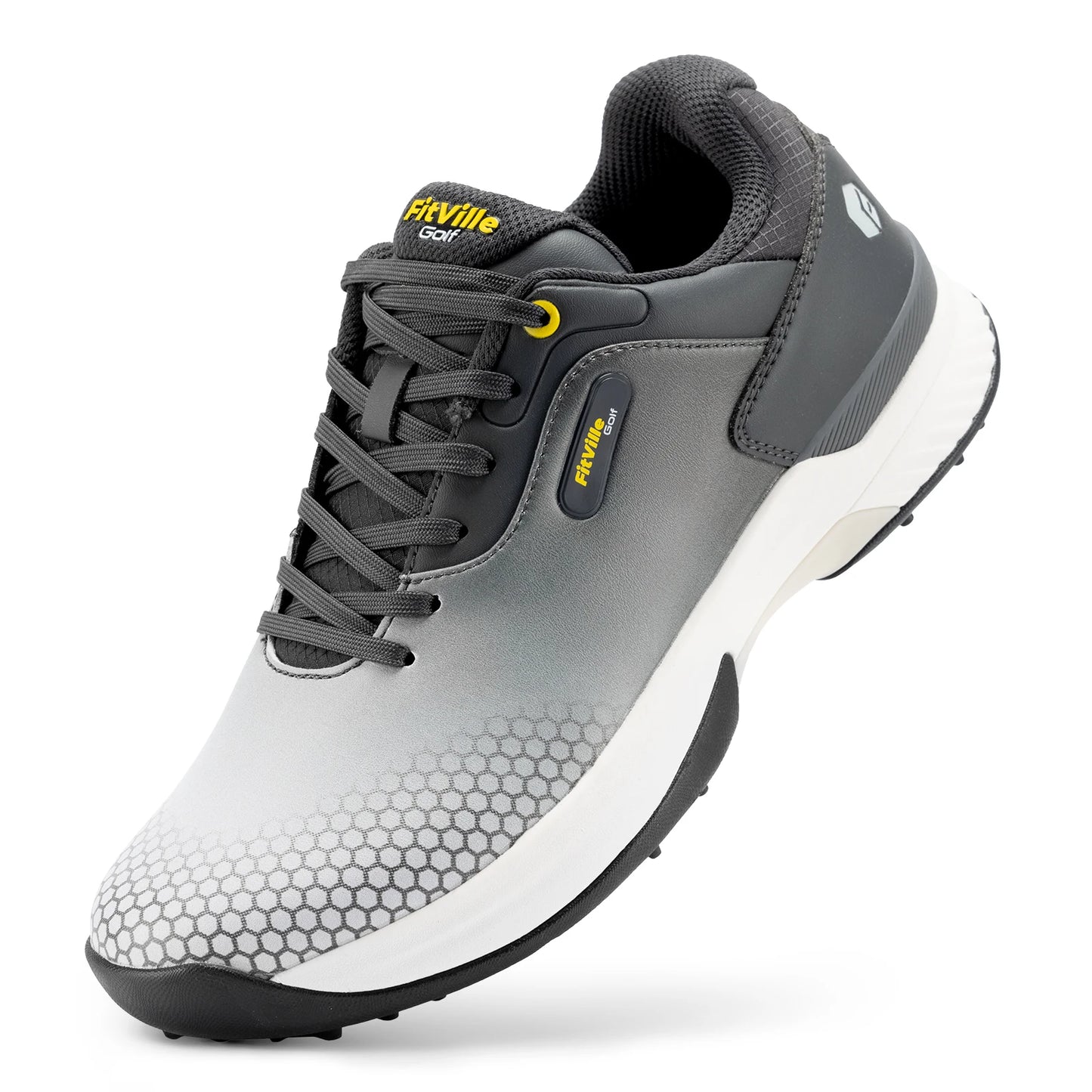 FitVille Wide Mens Golf Shoes Non Slip Comfort Swollen Feet