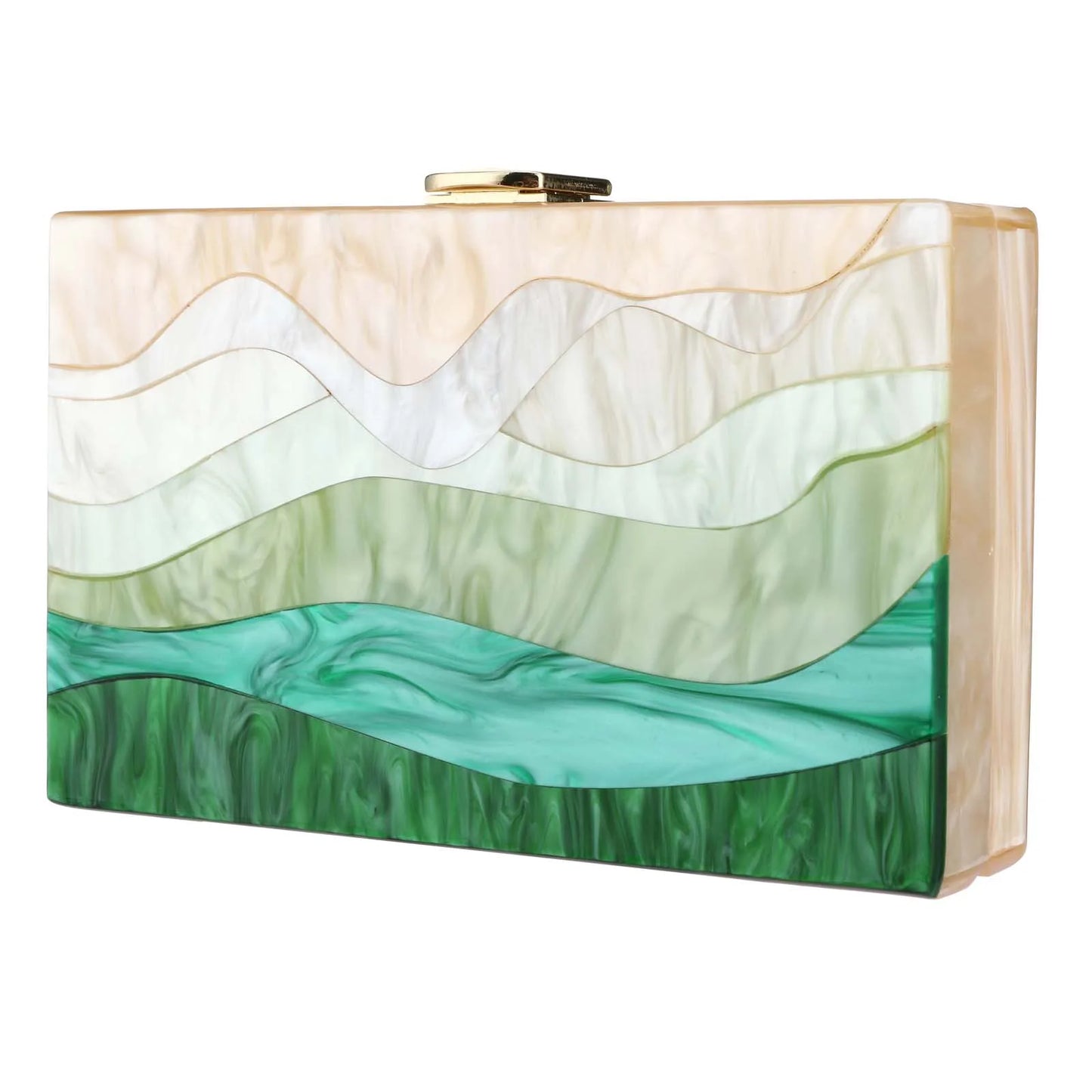 Acrylic Chain Box Clutch For Women Evening Party Purse