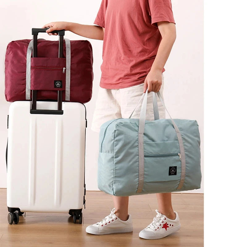 Foldable Travel Duffel Bag Carry On For Women Large Capacity
