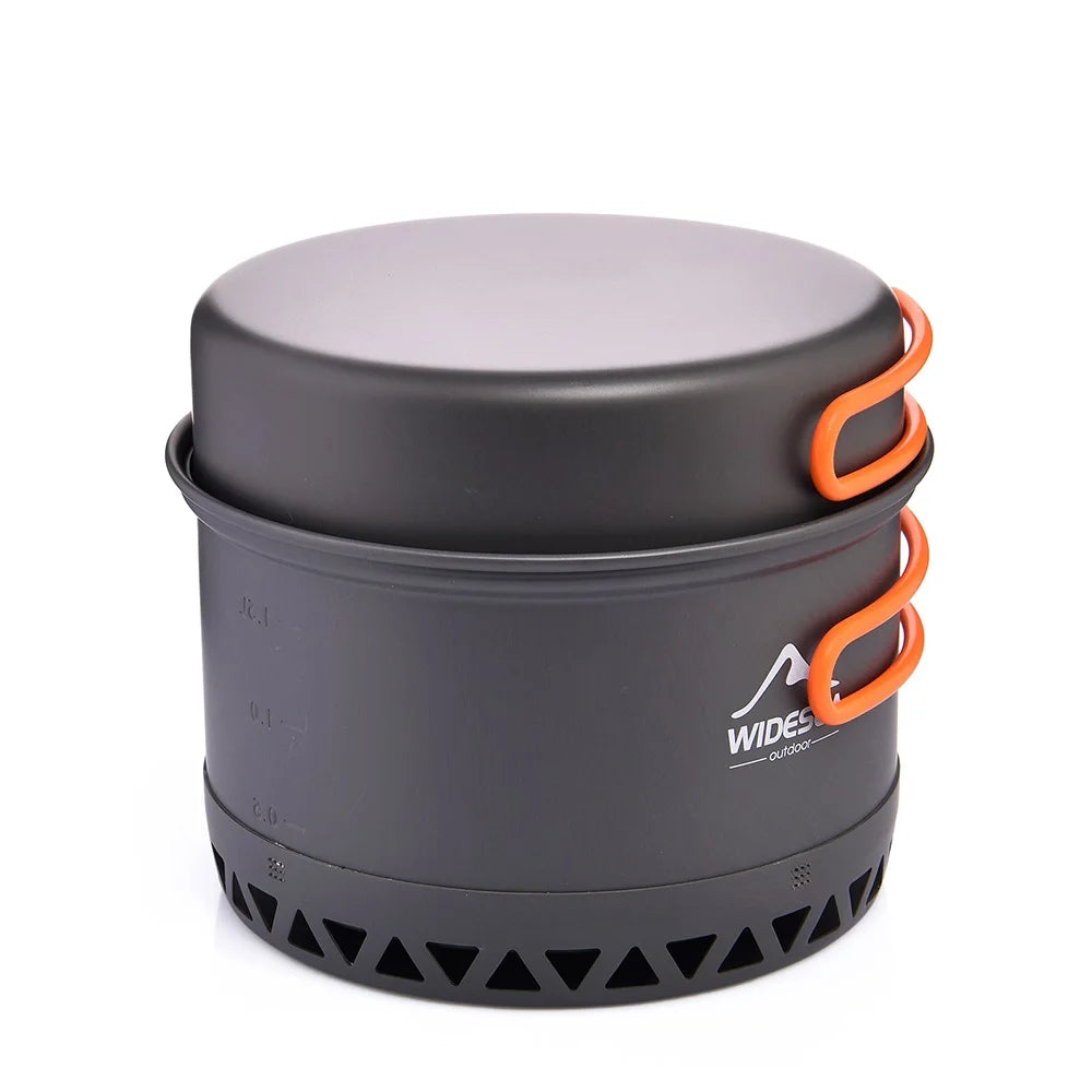 Widesea Outdoor Camping Cookware Set With Pots Kettle And Cups