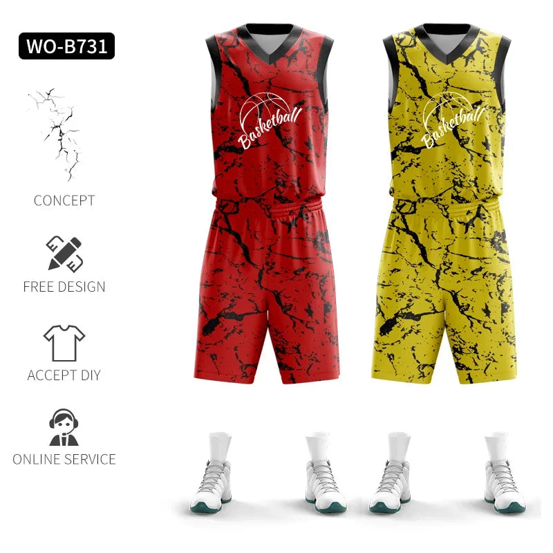 Jianfei Personalized Reversible Basketball Jersey Training Uniform
