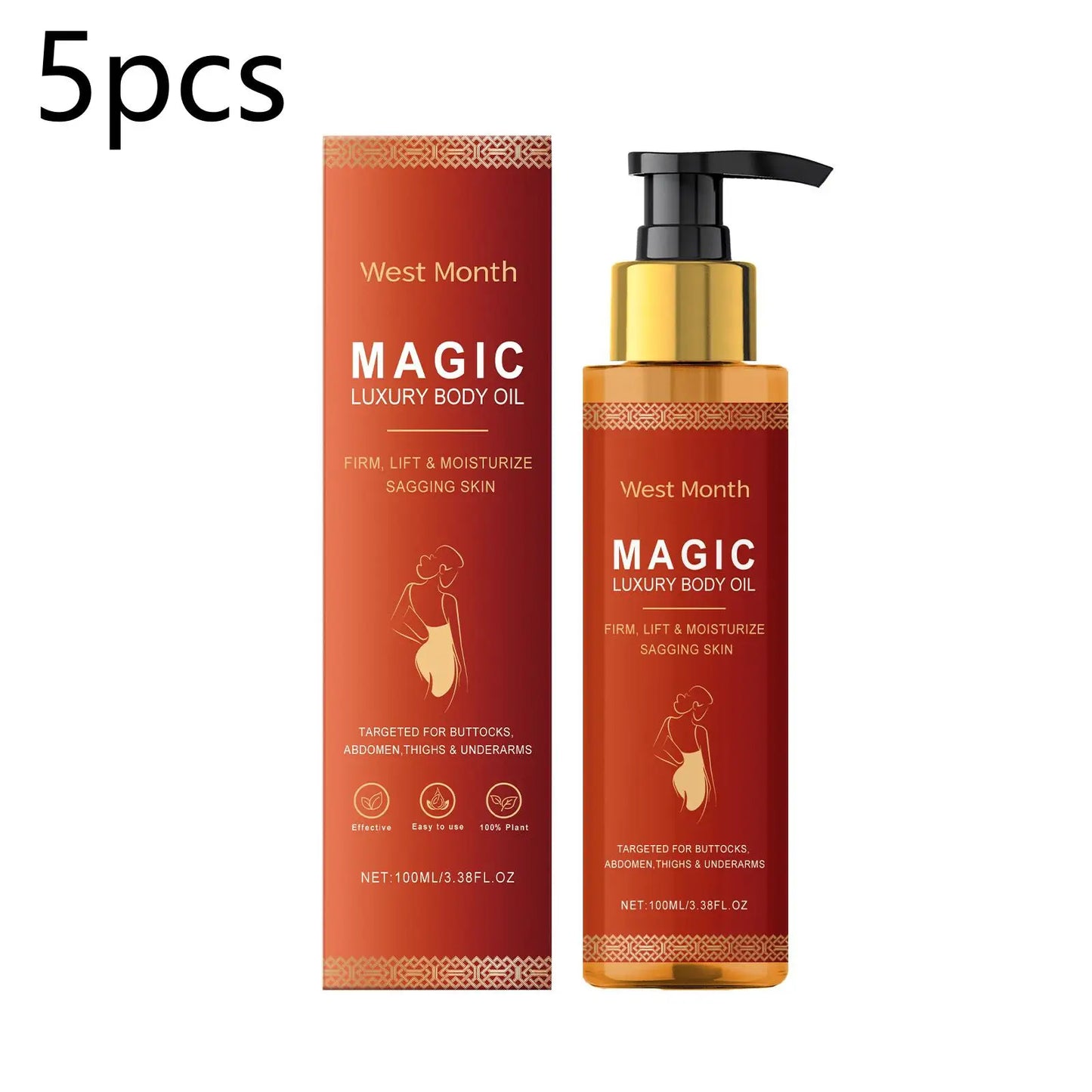 West Month Firming Body Oil for Glowing, Hydrated Skin