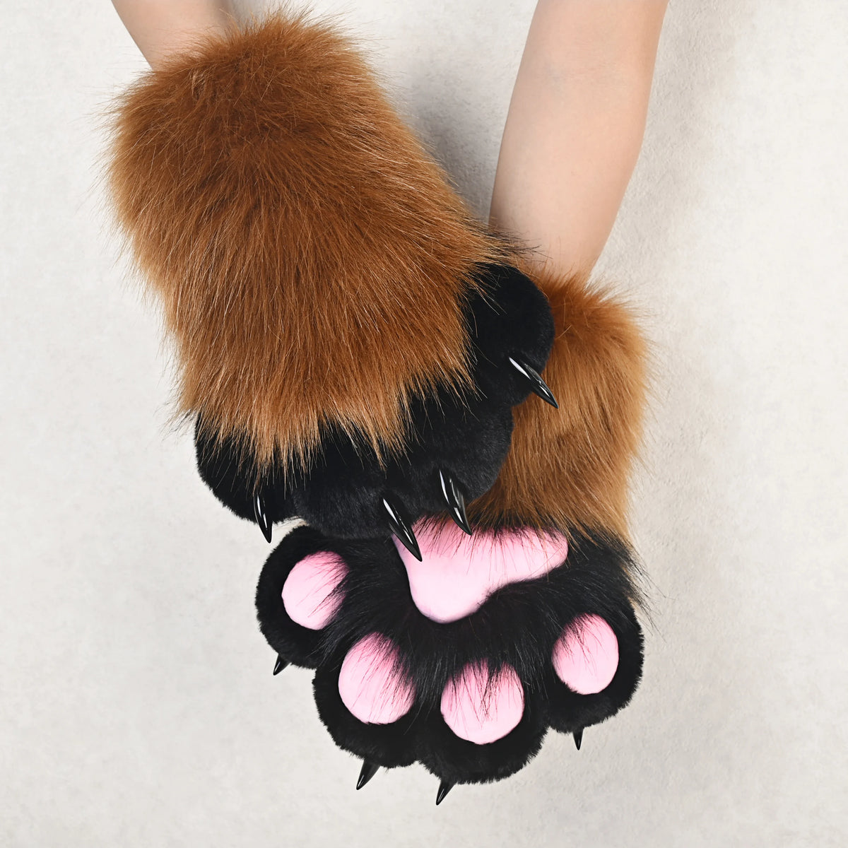 Faux Fur Animal Claw Gloves For Cosplay Costume Party