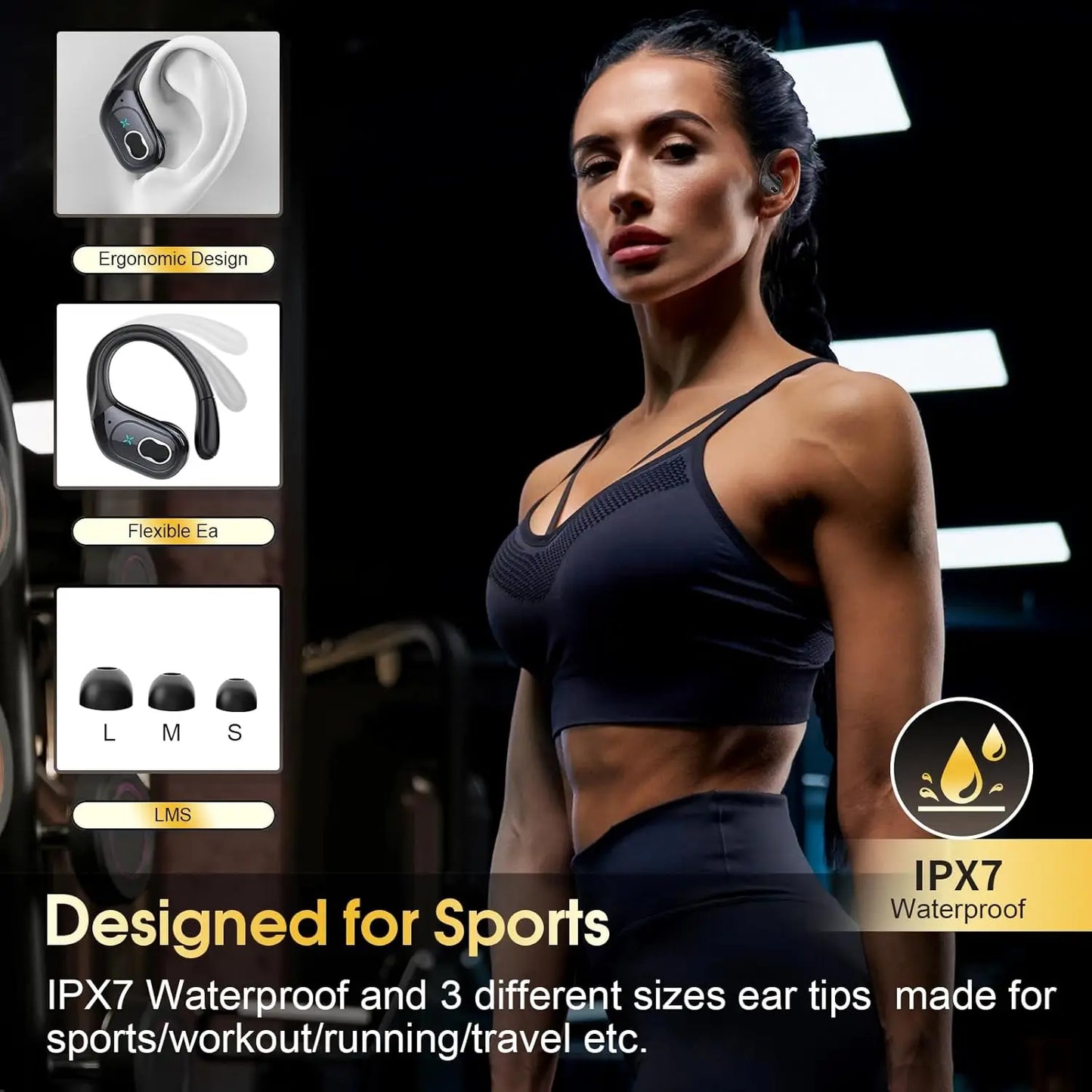 GDLYL HD65 TWS Bluetooth 5.4 Earphones With LED Display