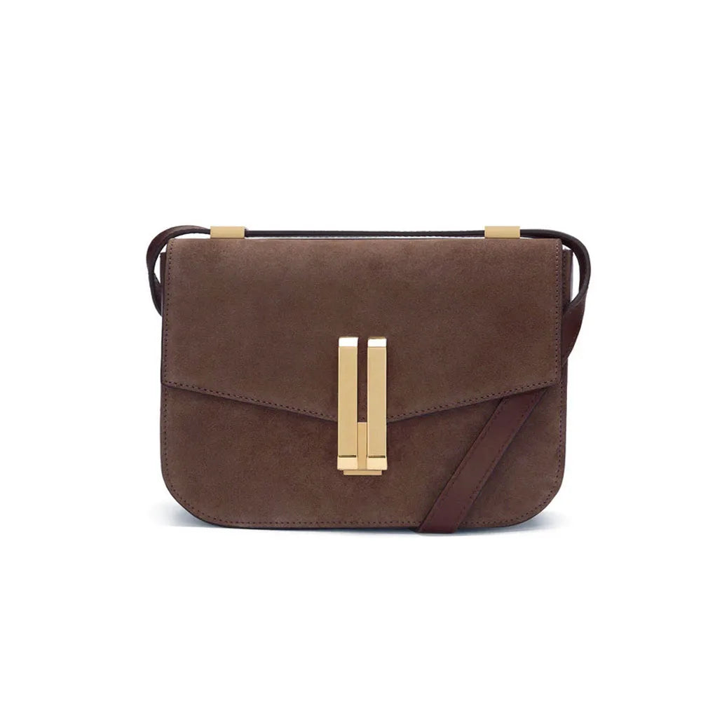Vancouver Style Leather Crossbody Bag For Women Minimalist Flap Purse