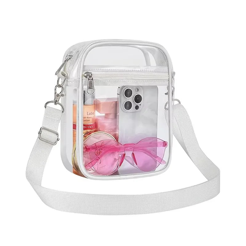 Transparent Pvc Crossbody Purse For Stadium Concerts And Travel