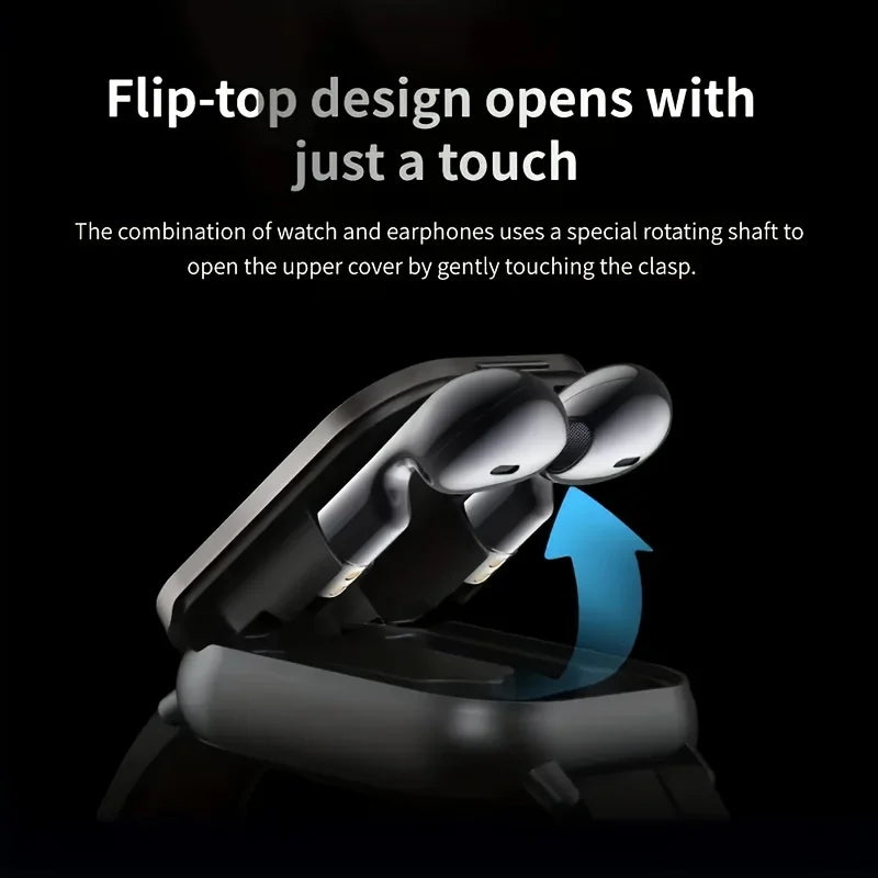 ERUN Smartwatch With Wireless Earbuds And Fitness Tracking