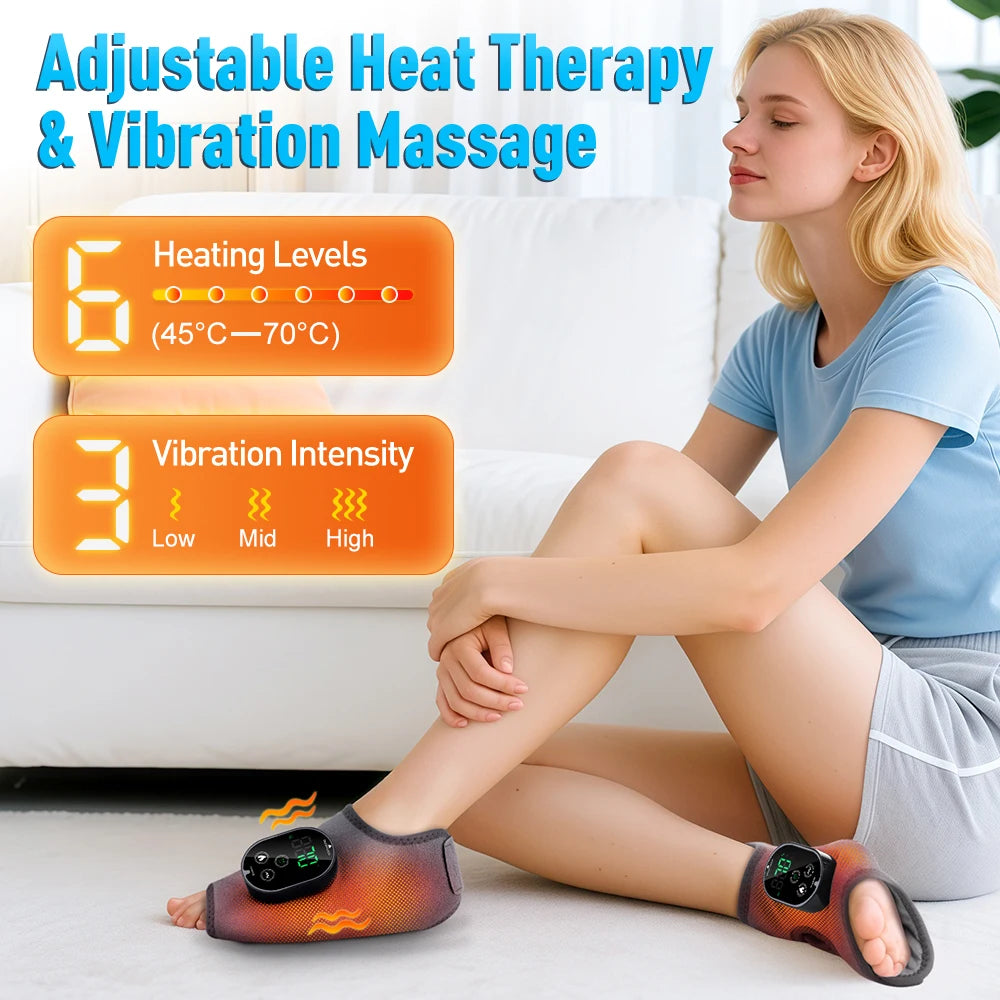 Pastsky Electric Ankle And Wrist Heating Vibration Therapeutic Massager