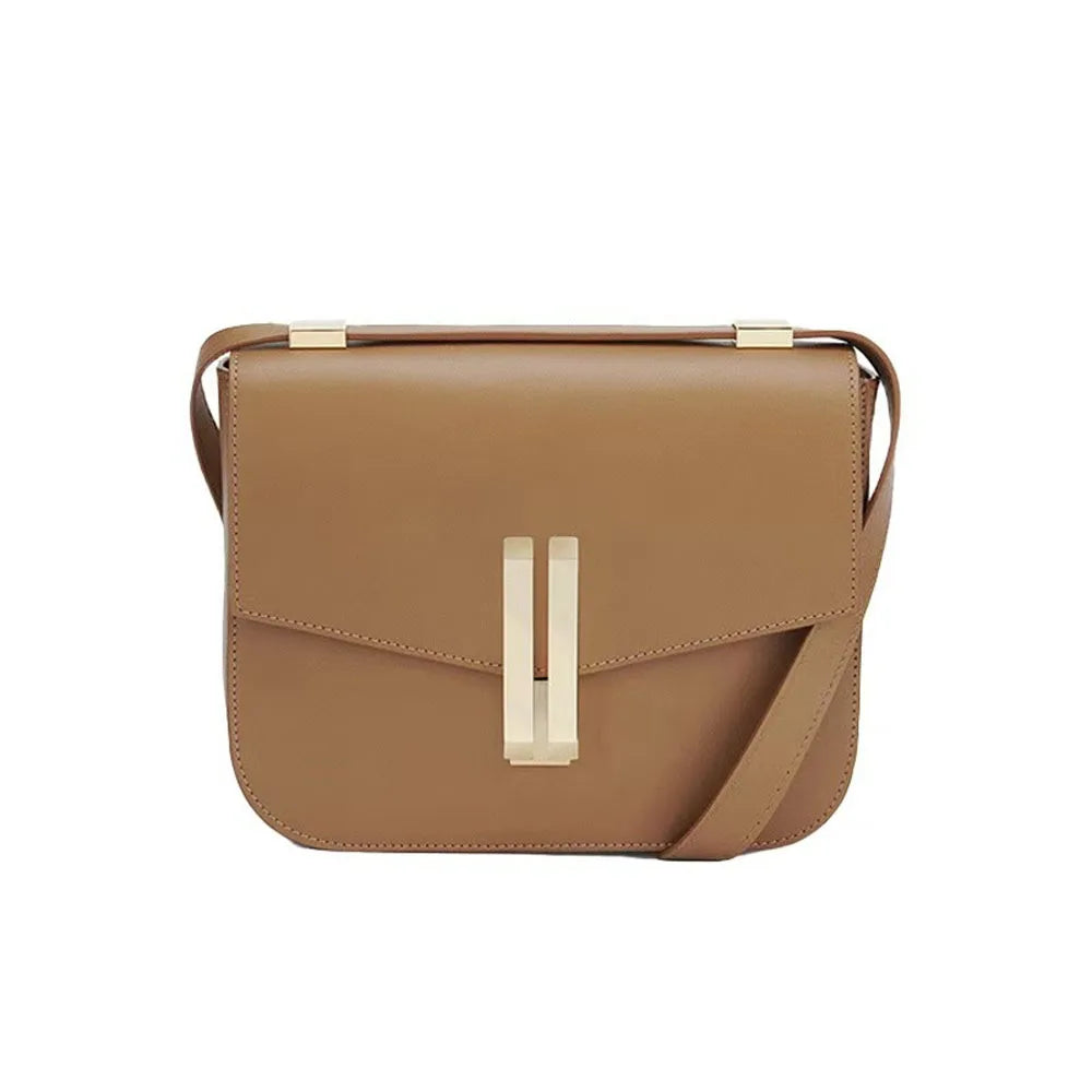 Vancouver Style Leather Crossbody Bag For Women Minimalist Flap Purse