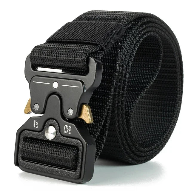 Canvas Tactical Belt Unisex Military Style for Outdoor Use