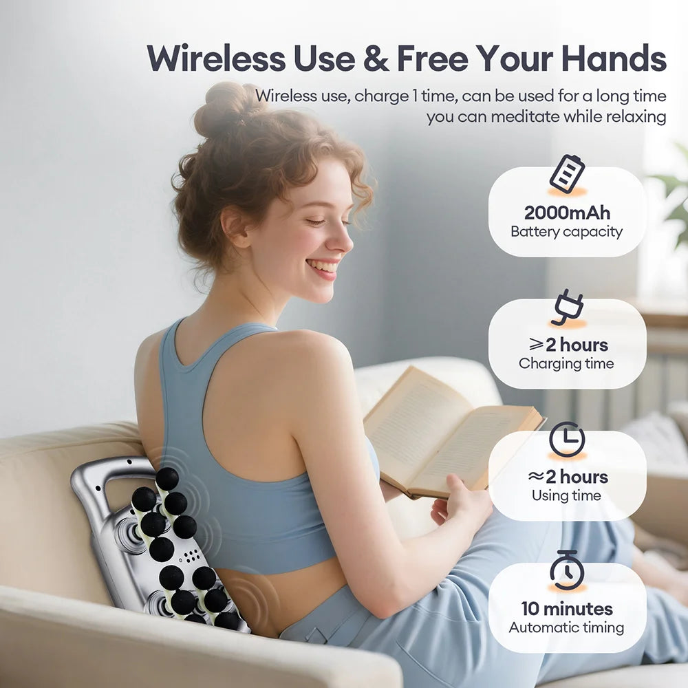 ForeverLily 24 Head 9 Mode Rechargeable Muscle Massage Gun