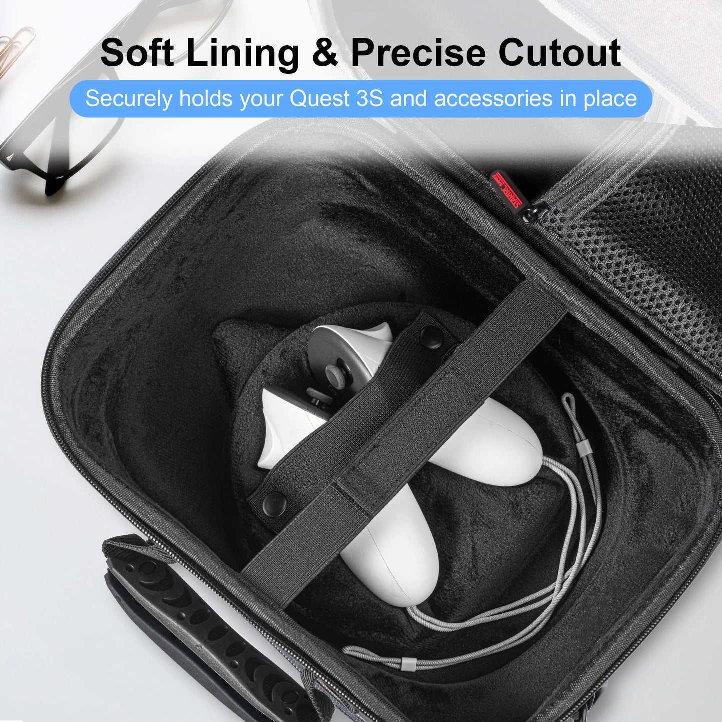STARTRC Meta Quest 3 Large Carrying Case With Soft Lining