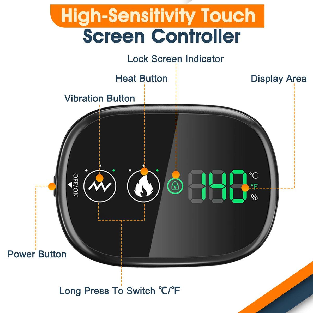 Hailicare Electric Vibration Heated Shoulder Massager With Smart LED Display And Cordless Design