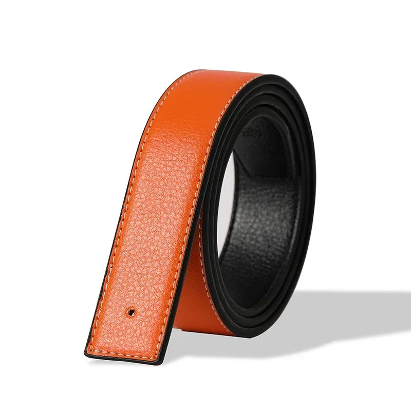 PU Leather No Buckle Belt Casual Style For Everyday Wear