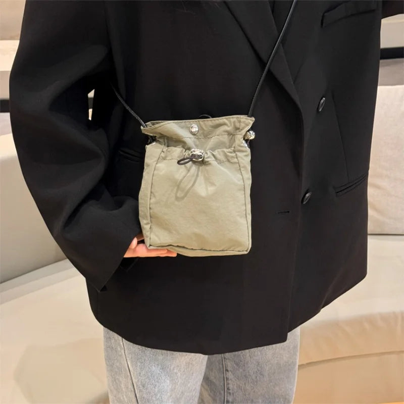 Nylon Crossbody Bag Soft Mini Phone Wallet Multifunctional