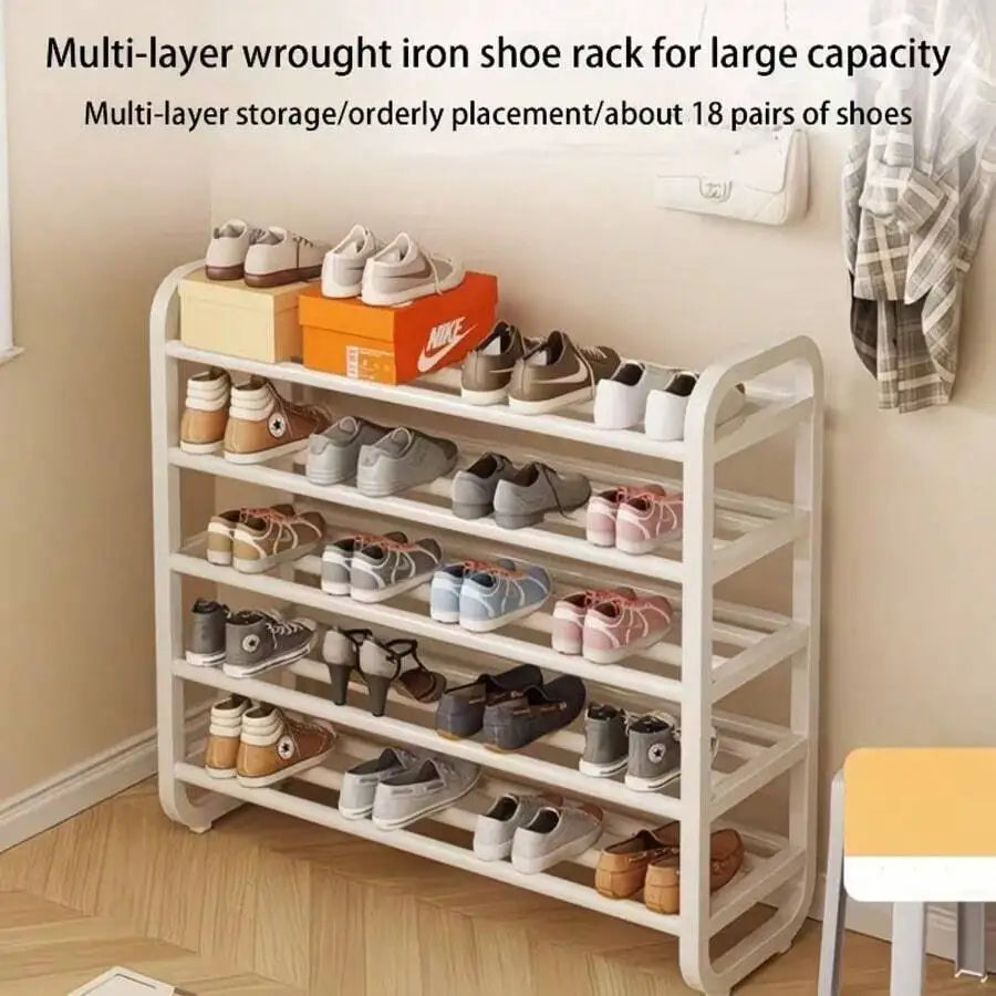 Space Saving 5 Tier Shoe Rack Standing Organizer For Entryway