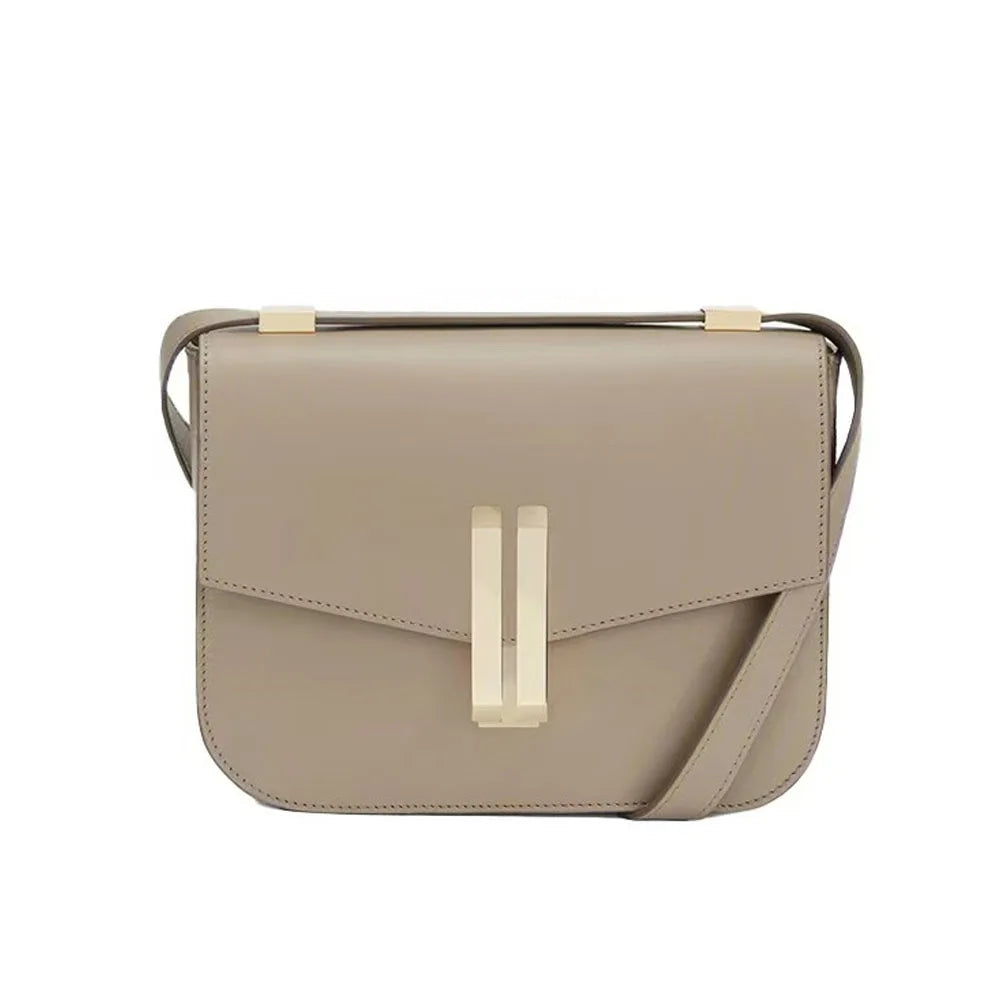 Vancouver Style Leather Crossbody Bag For Women Minimalist Flap Purse