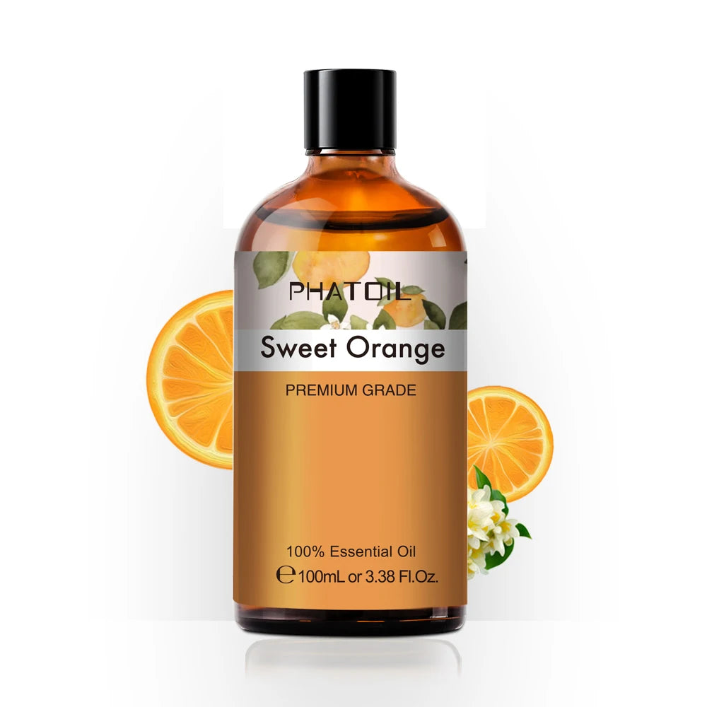 PHATOIL Pure Natural Essential Oils Set Rose Orange Lemon Lavender