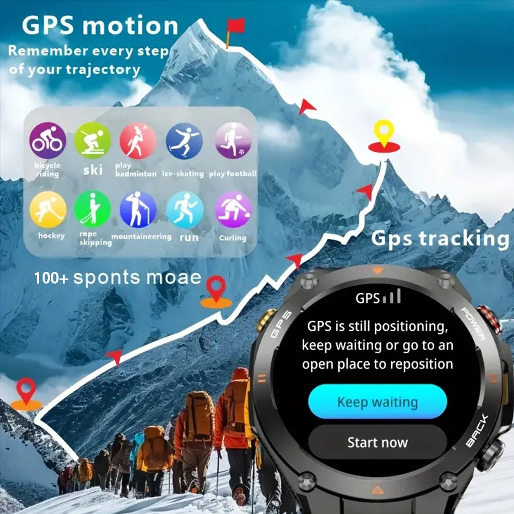 SENBONO GPS Smart Watch 1.45 Inch Display Bluetooth Phone Call