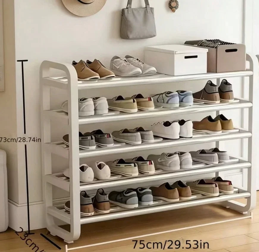 Space Saving 5 Tier Shoe Rack Standing Organizer For Entryway