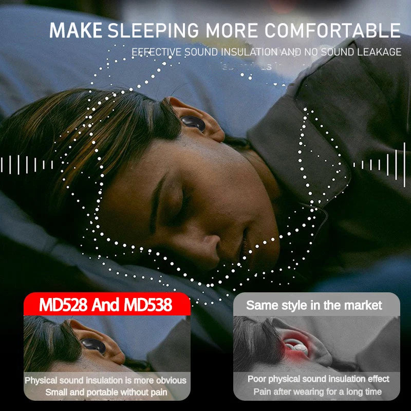Shuke Ultra Thin Sleep Headphones Wireless Bluetooth Rechargeable Earbuds