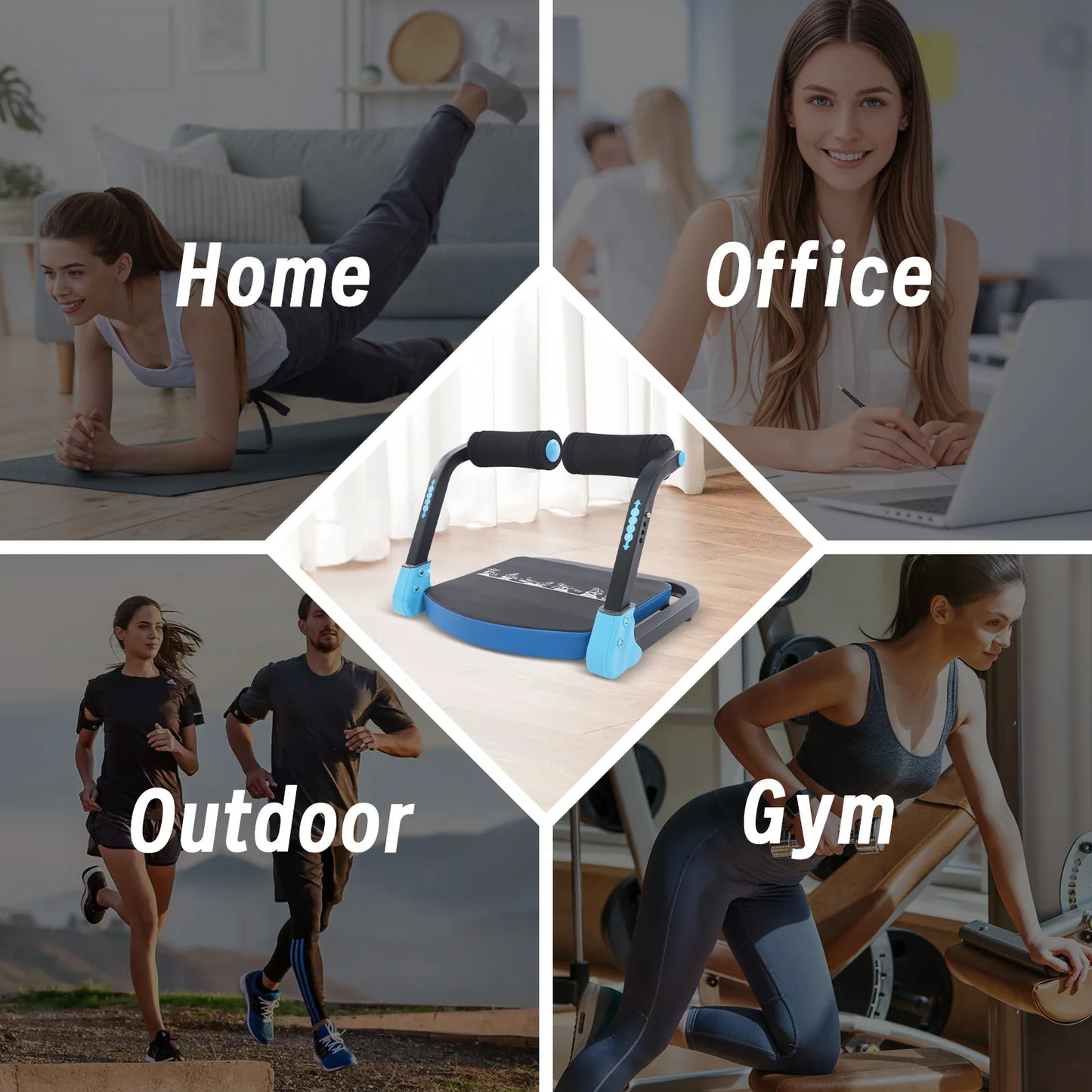 Abdominal Trainer Ab Exerciser Foldable Home Gym Equipment
