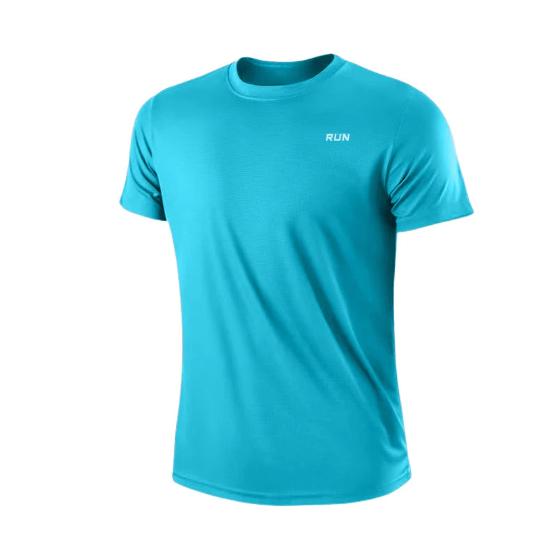 Men's Quick Dry Short Sleeve Gym T Shirt Moisture Wicking