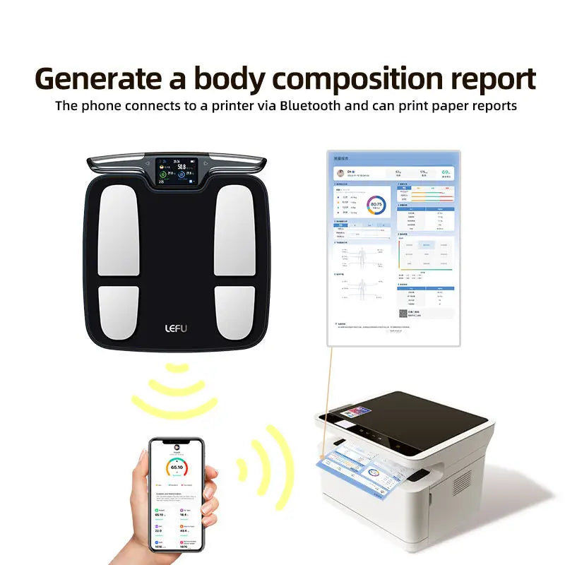 Smart Scale 8Electrode Digital Body Weight Fat BMI Muscle Mass