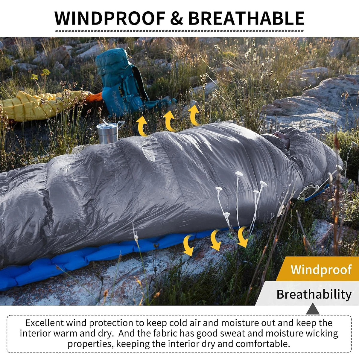 Naturehike Ultralight 650FP Duck Down Sleeping Bag For Outdoor Travel