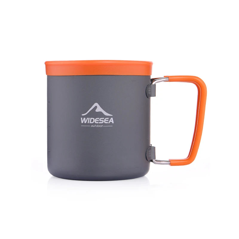 Widesea Outdoor Camping Cookware Set With Pots Kettle And Cups