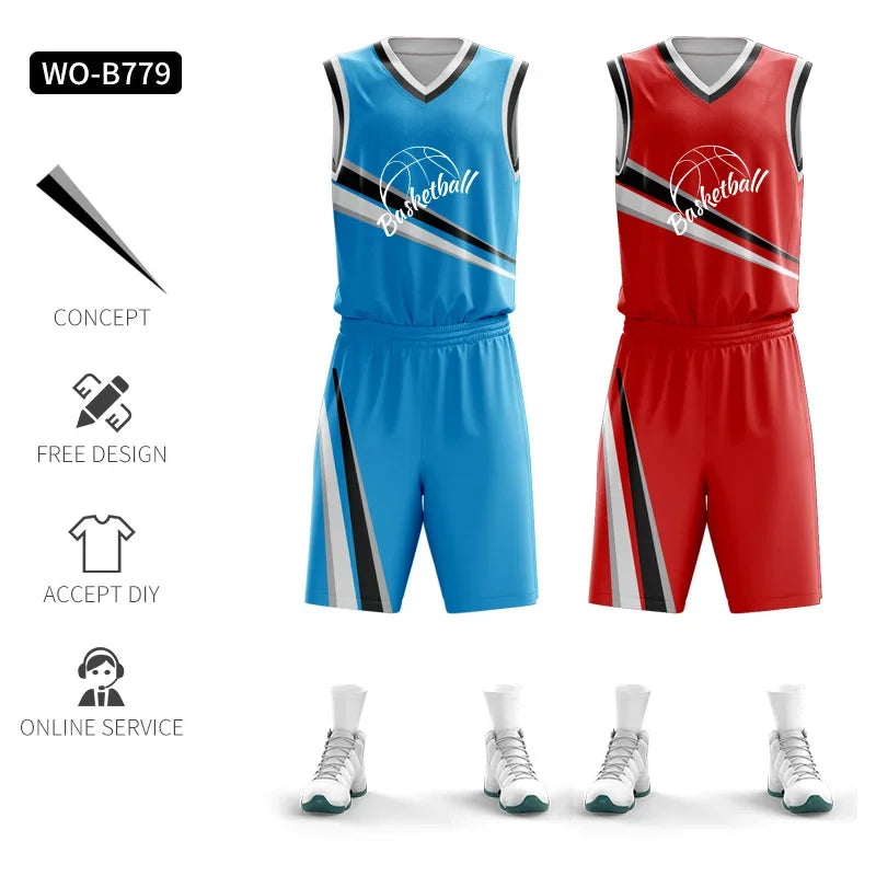 Jianfei Personalized Reversible Basketball Jersey Training Uniform