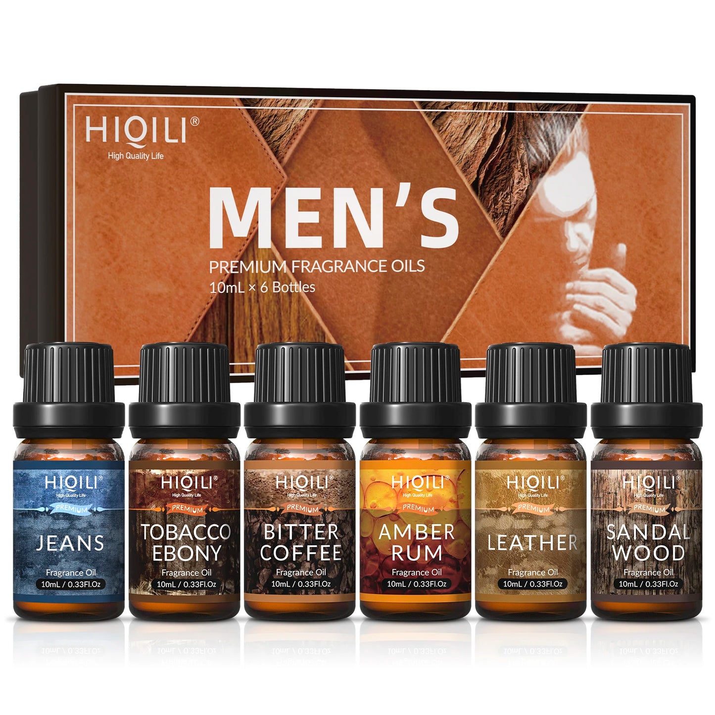 HIQILI Fragrance Oil Set 6x10mL Pure Essential Oils