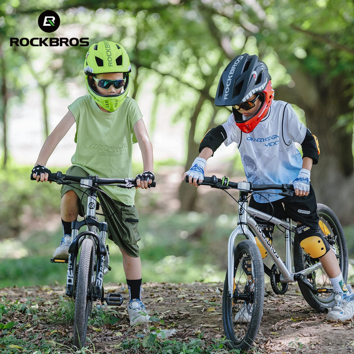 ROCKBROS Kids Detachable Full Face Cycling Helmet Safety Protection