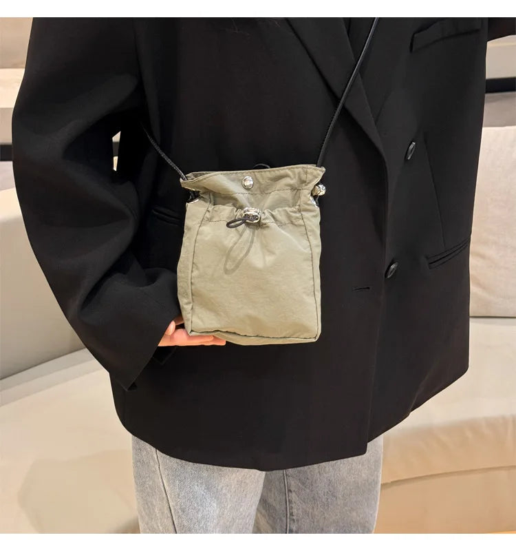 Nylon Crossbody Bag Soft Mini Phone Wallet Multifunctional