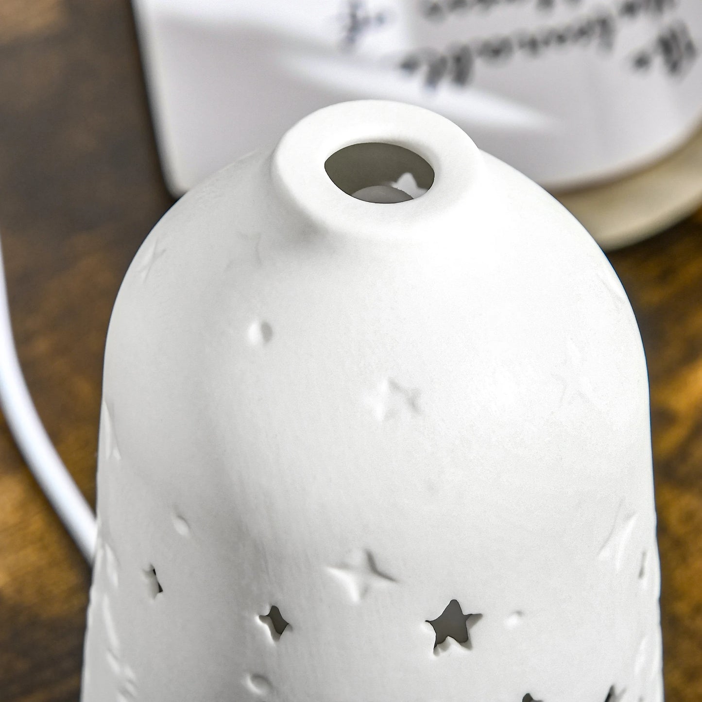 Ultrasonic Aromatherapy Diffuser With Ceramic Cover And Auto Off